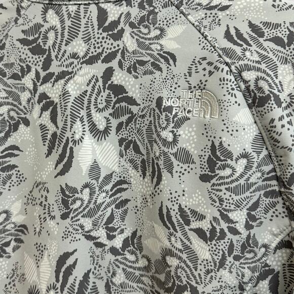 The North Face Bionic Soft Shell Full Zip Jacket Gray Floral Women's Medium - Picture 6 of 9